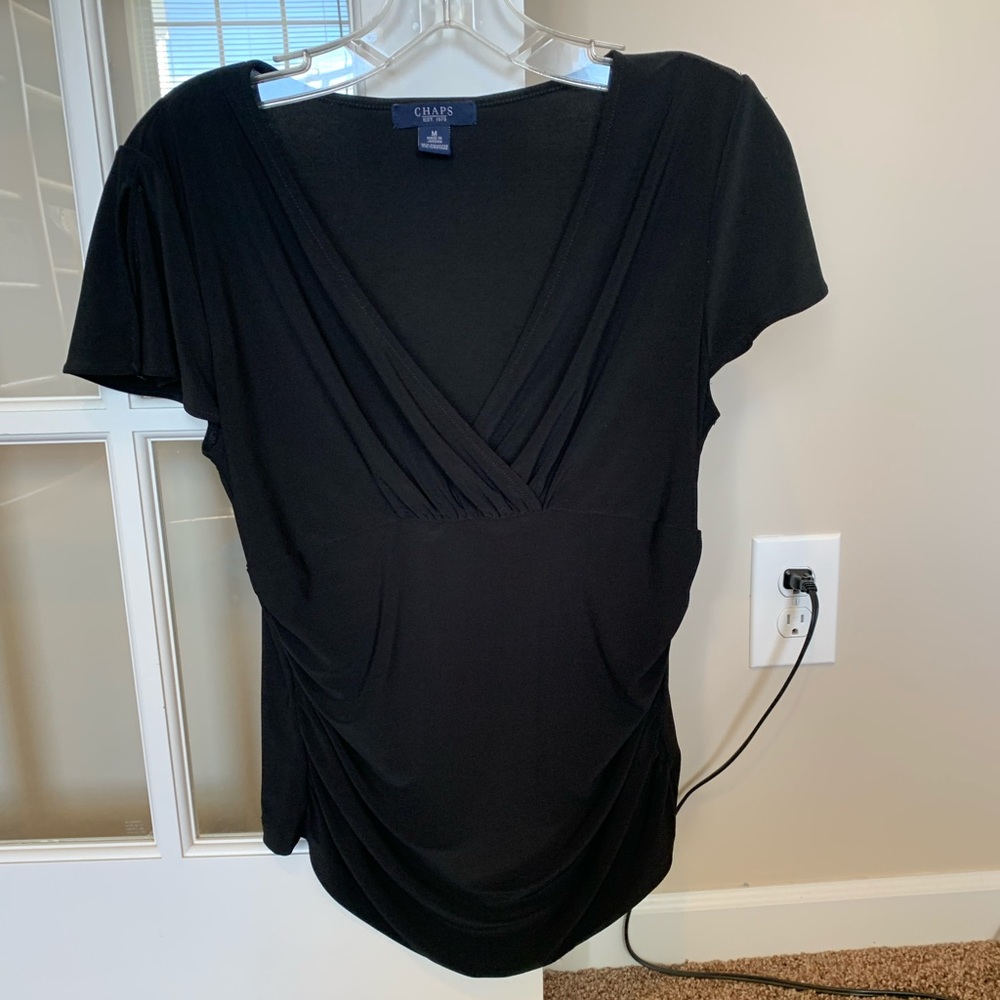 Women’s Chaps short sleeve blouse, size Med